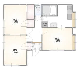 秋田県由利本荘市石脇字田尻野【一戸建】の間取り