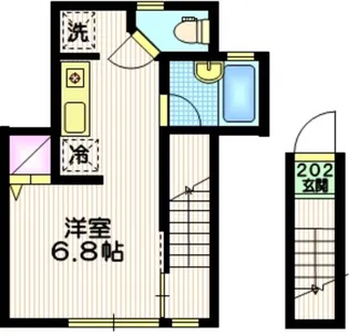 カーサ・コスモ【2階】の間取り