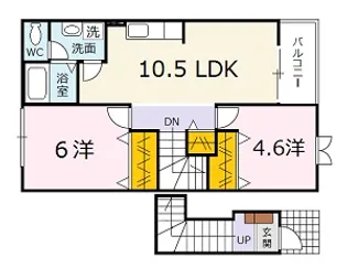 広島県広島市安佐北区可部南1【アパート】の間取り
