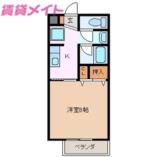 SURPLUS GREEN FIELD【2階】の間取り