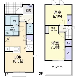 プランドール Aの間取り