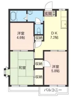 サンライズA【2階】の間取り