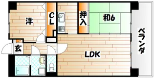 菊竹ビル金鶏【4階】の間取り