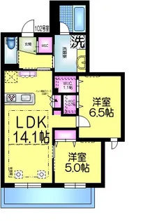 アレーズKASHIWANOHA【1階】の間取り