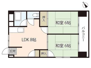 松田ハイツ【5階】の間取り