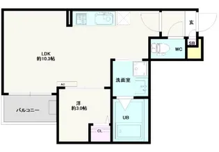 Jack shimofujisawa II【1階】の間取り