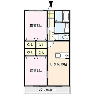 クインズコート【2階】の間取り
