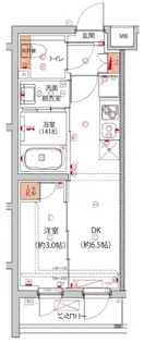 ハーモニーレジデンス中野本町パークサイド【2階】の間取り