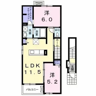 プラシードV【2階】の間取り
