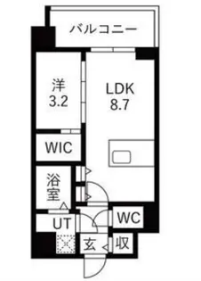エスリードレジデンス梅田クラスシティ【4階】の間取り