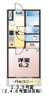 リバーブ西大宮【3階】の間取り