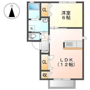 シャトレー湘南II【2階】の間取り