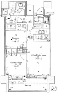 ザ・タワー横浜北仲【14階】の間取り
