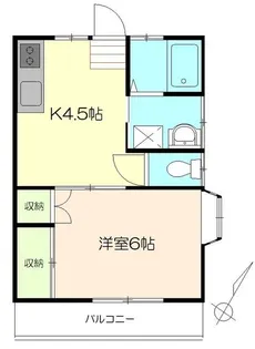 第二煤ケ谷ハイツ【1階】の間取り