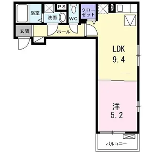 シャルマン東寺南II【1階】の間取り