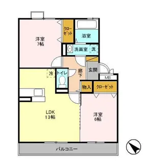 千葉県千葉市中央区村田町【アパート】の間取り