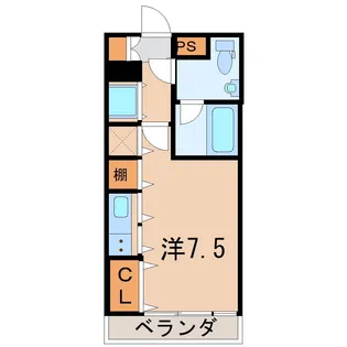 ノヴェルマンション443【2階】の間取り