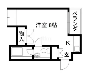 レッドボールコート上鳥羽【3階】の間取り