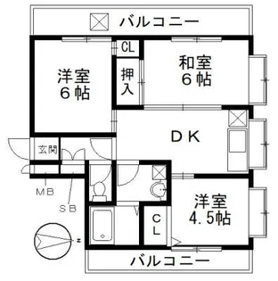 アメニティ国分寺【2階】の間取り