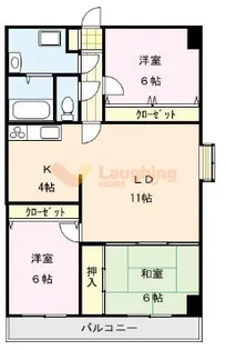レジデンス高屋敷【7階】の間取り
