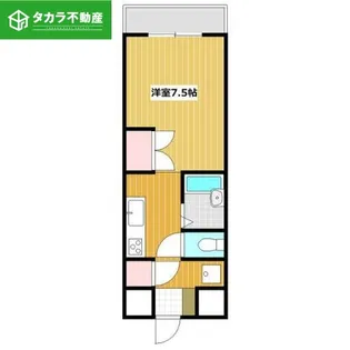 1Rの間取り画像