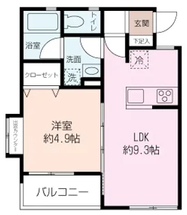 神奈川県横須賀市林1【アパート】の間取り