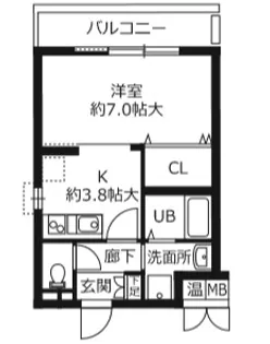 豊里セレニテ【2階】の間取り