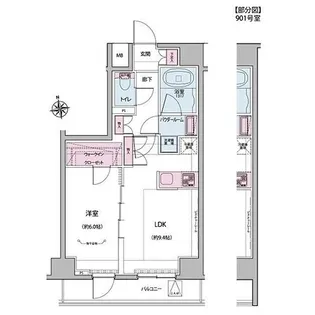 ザ・レジデンス神楽坂I【1階】の間取り