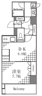 東京都江東区門前仲町1【マンション】の間取り