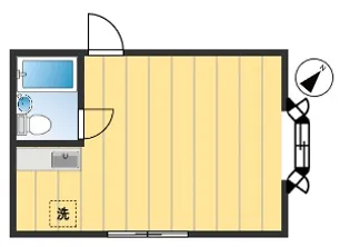 高田馬場コーポ【1階】の間取り