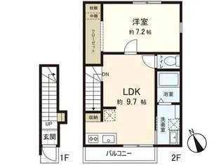 グリーンパーク南光台東【2階】の間取り