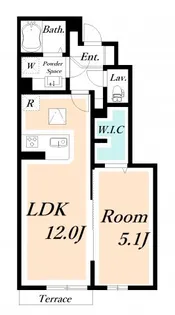 リヴェール舞浜【1階】の間取り