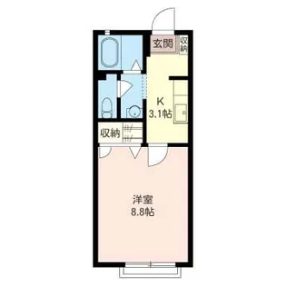 サンライフコーポ【1階】の間取り