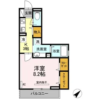 Bright Halu west【2階】の間取り