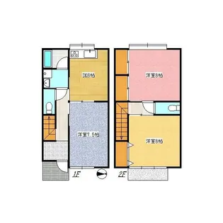 神奈川県小田原市鴨宮【アパート】の間取り