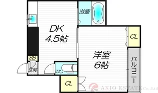 長井ハイツ淡路【3階】の間取り