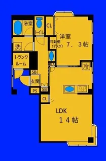 大門ビル【2階】の間取り