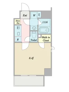 DeLCCS両国Front【2階】の間取り