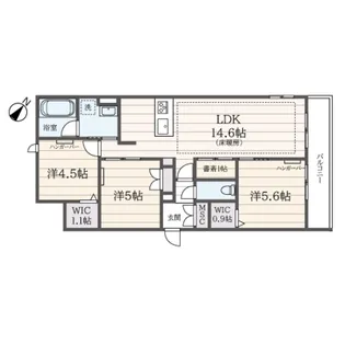 オカバ世田谷深沢へーベルメゾン【2階】の間取り