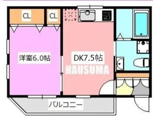 千石ハウス【2階】の間取り