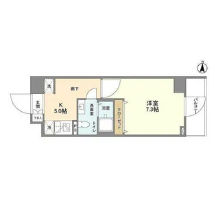 アジュールテラス中野新橋【5階】の間取り