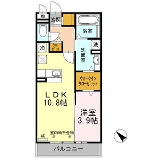 Joie Bonheur Deux【1階】の間取り