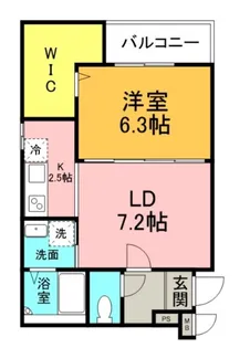 グランメゾンゆずり葉I番館【2階】の間取り