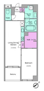 1LDKの間取り画像