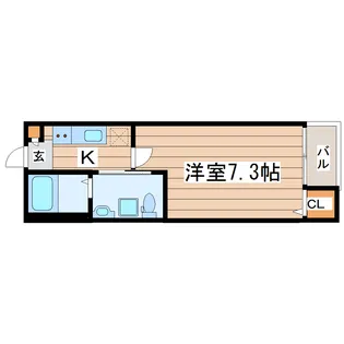 タマリンド長町【3階】の間取り