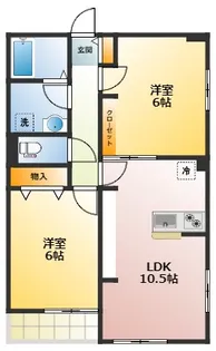 Villa Azalea【2階】の間取り