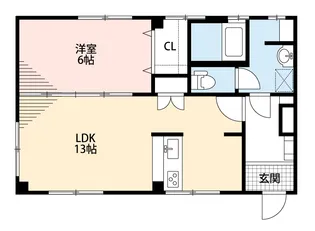 charel白島九軒町【2階】の間取り