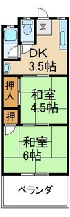 No.1田伏マンション【2階】の間取り
