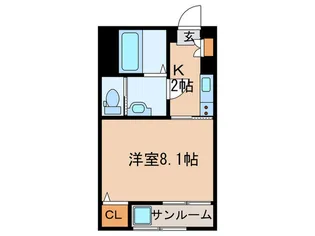 サンクエスポワール【1階】の間取り