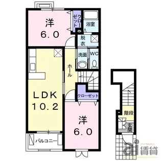 埼玉県新座市野寺2【アパート】の間取り